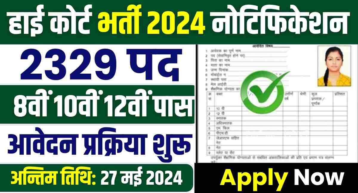 High Court Bharti 2024